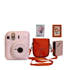 پک کمبو5 تیکه دوربین چاپ فوری Instax Mini 12 Camera 5-Piece Combo Pack pink