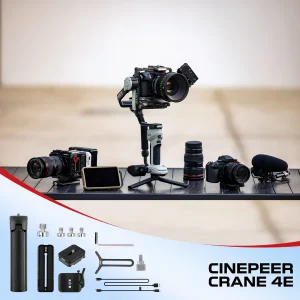 گیمبال دوربین ژیون Zhiyun Cinepeer Crane 4E 3-Axis Handheld Gimbal Stabilizer